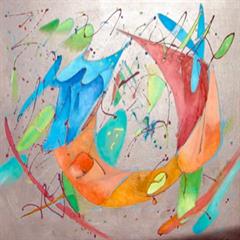 MOVIMIENTO 1 oleo sobre tela 100x80 cnt