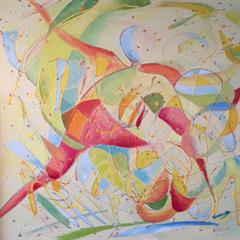 MOVIMIENTO 4 oleo sobre tela 100x130 cnt